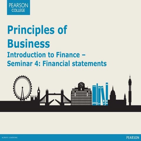 Financial statements - Seminar 4
