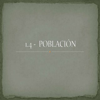 Ecología - Población.