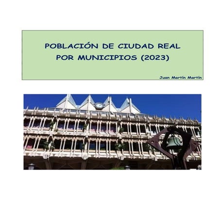Población de la provincia de Ciudad Real por municipios. 2023.docx