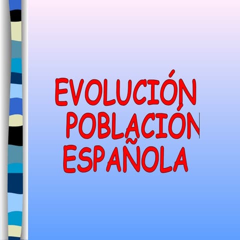Poblacion española