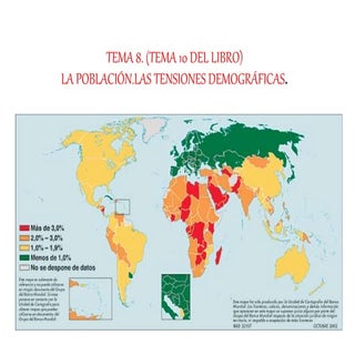 Tema 8.2ºESO. La población . Las te...
