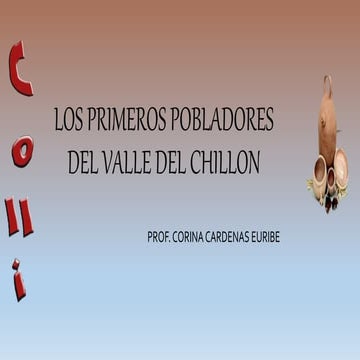 Pobladores del valle chillon