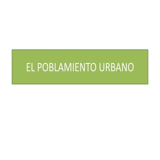 Poblamiento urbano español