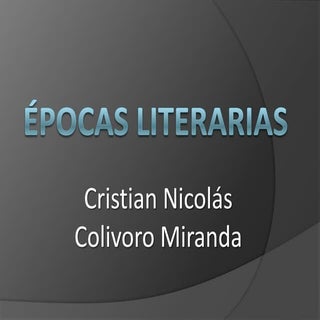 Epocas literarias