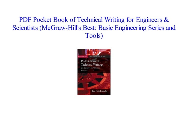 Books Pocket Book of Technical Writing for Engineers & Scientists (Mc…