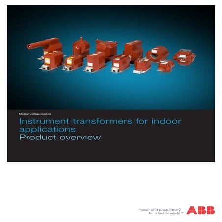 ABB Indoor Current & Voltage Transformers - Instrument Transformers For Indoo...