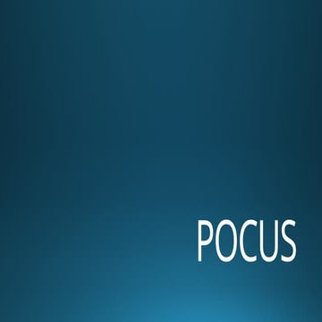 Pocus-point of care ultrasound is a portable ultrasound machine that helps to...