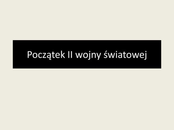II wojna światowa | PPT