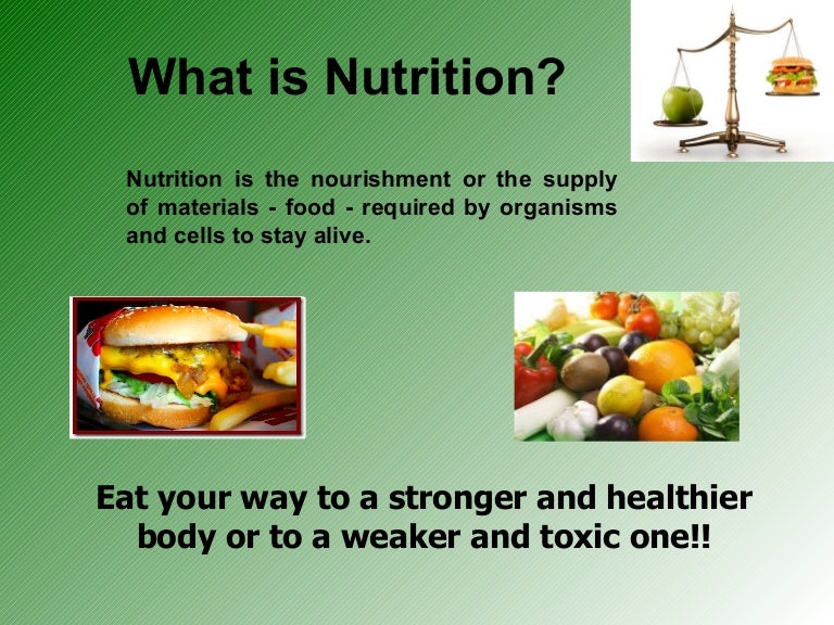 what is nutrition presentation