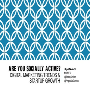 Are You Socially Active? Digital Marketing Trends and Startup Growth (PodCamp...
