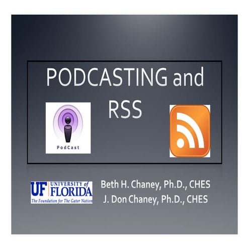 Podcasting & RSS for Health Professionals