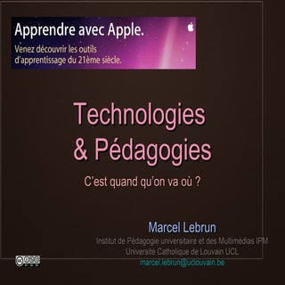 Technologies et Pédagogies : c'est ...