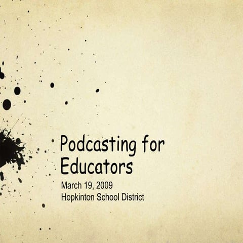 Podcasting