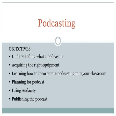 Podcasting