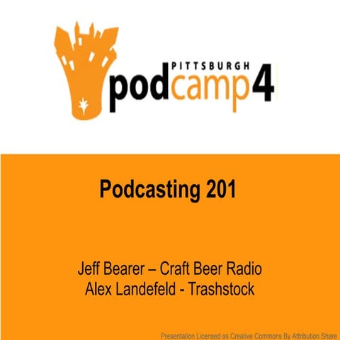 Podcasting 201