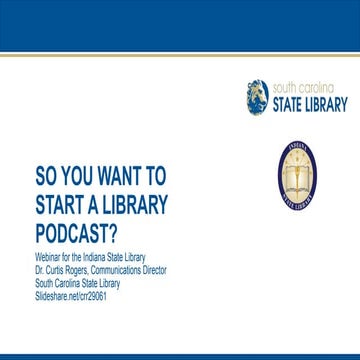 So you want to start a library podcast?