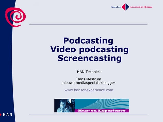 Podcasting Zorg20 Congres 24 Mrt 2009
