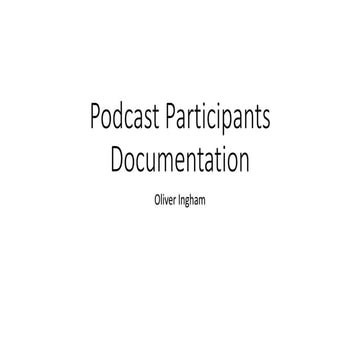 Podcast participants.