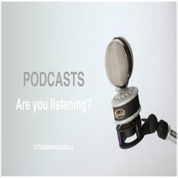What's with all the noise about Podcasts?!