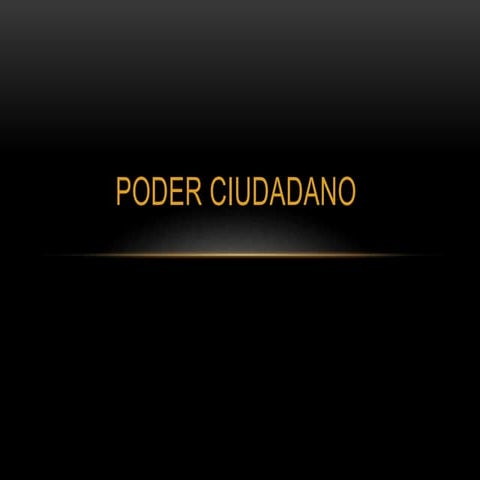Poder ciudadano