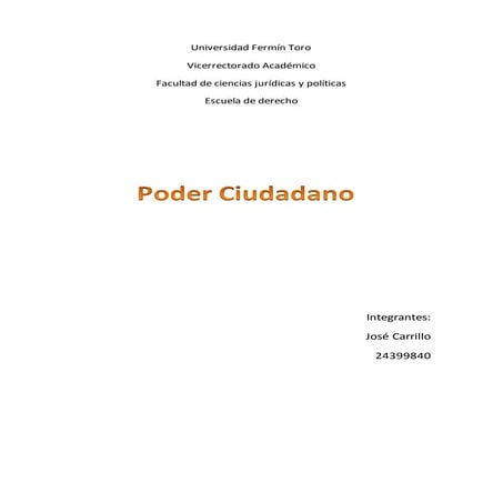 Poder ciudadno