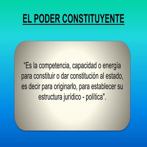 Poder constituyente y reforma constitucional BIDART CAMPOS | PPT