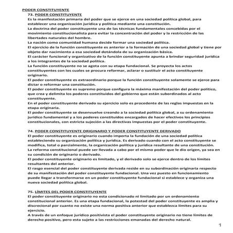 Poder constituyente y reforma constitucional BIDART CAMPOS | PPT