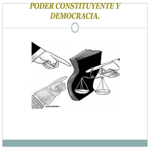Poder constituyente y democracia daniel torres | PPTX