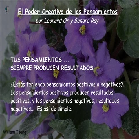 Poder creativo del pensamiento
