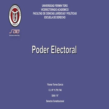 Poder electoral