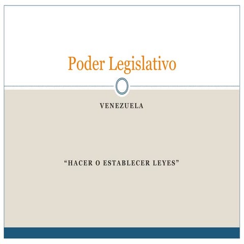 Poder legislativo