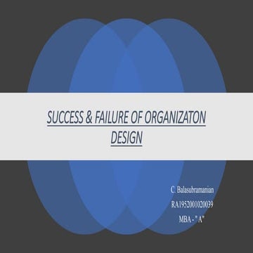 SUCCESS & FAILURE OF OD