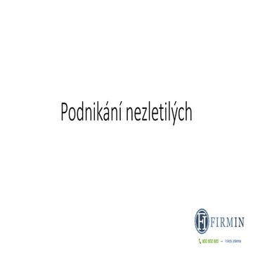 Podnikání nezletilých 