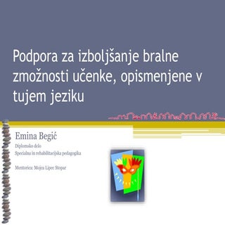 Podpora za izboljšanje bralne zmožn...