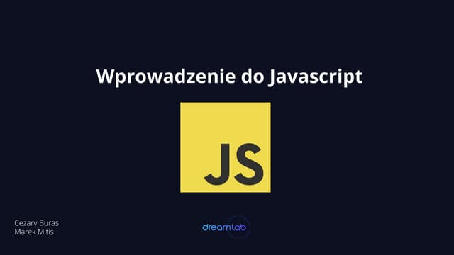 Podstawy JavaScript | DreamLab Academy #7