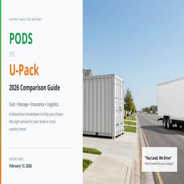 PODS vs U-Pack 2026 Comparison Guide: Cost, Storage, Insurance and ...