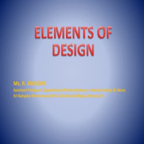 Elements of Design