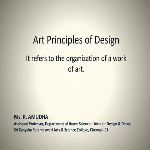 Art Principles of Design