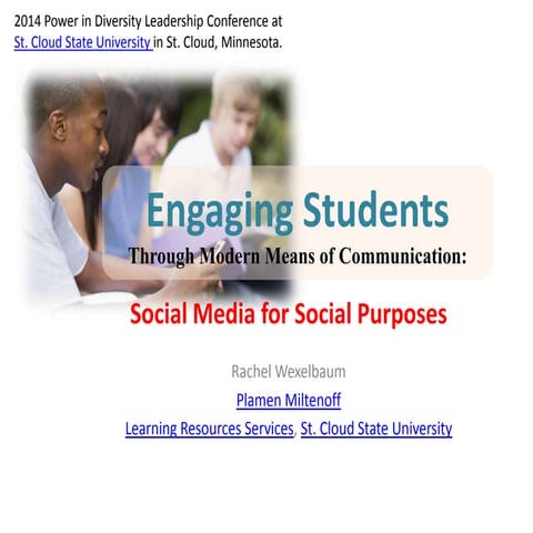 Engaging Students Through Modern Means of Communication: Social Media for Soc...