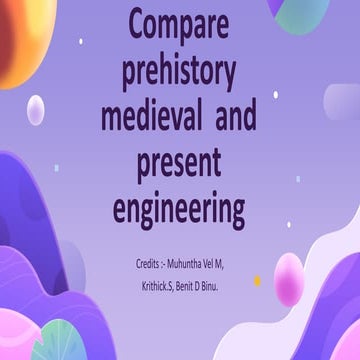 Assignment of Philosophy of engineering on prehistory,medieval and present en...