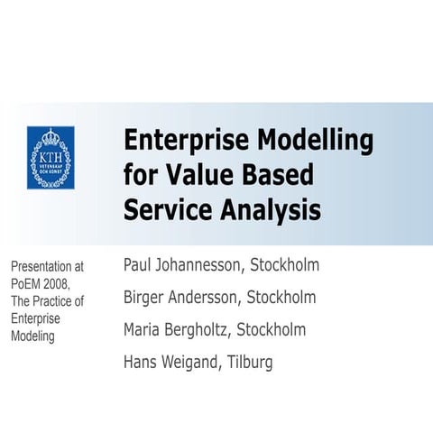 Value Based Service Analysis