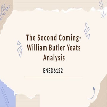 In-Depth Analysis of William Butler Yeats' The Second Coming: Themes ...