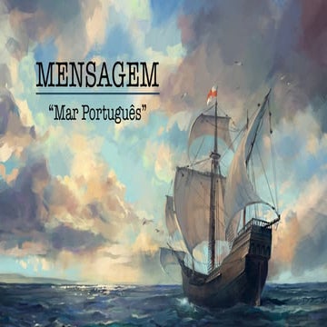 "Mar Português" - Mensagem