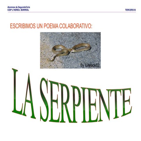 Poema la serpiente