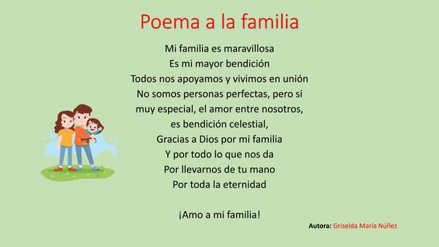 Poemas Sobre La Familia 8 Ideas De POESÍAS FAMILIA | Dia De La
