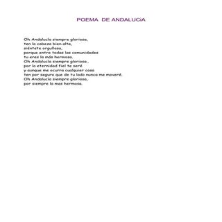 Poema de andalucía