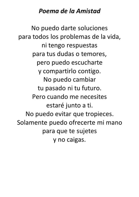 Poema de la amistad -  borges
