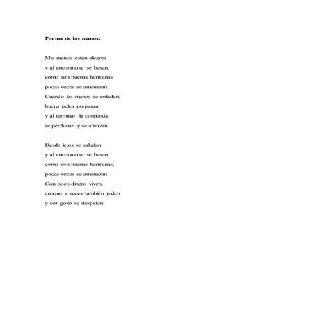 Poema de las manos | DOCX