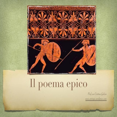 Il poema epico: caratteristiche | PDF