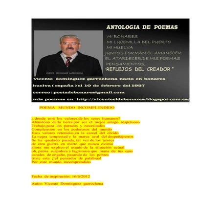 Poema  mundo  incomplendido